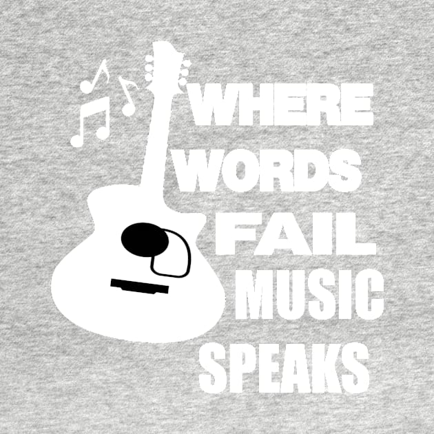 where words fail music speaks guitar | music lovers and dance | pop song by stylechoc